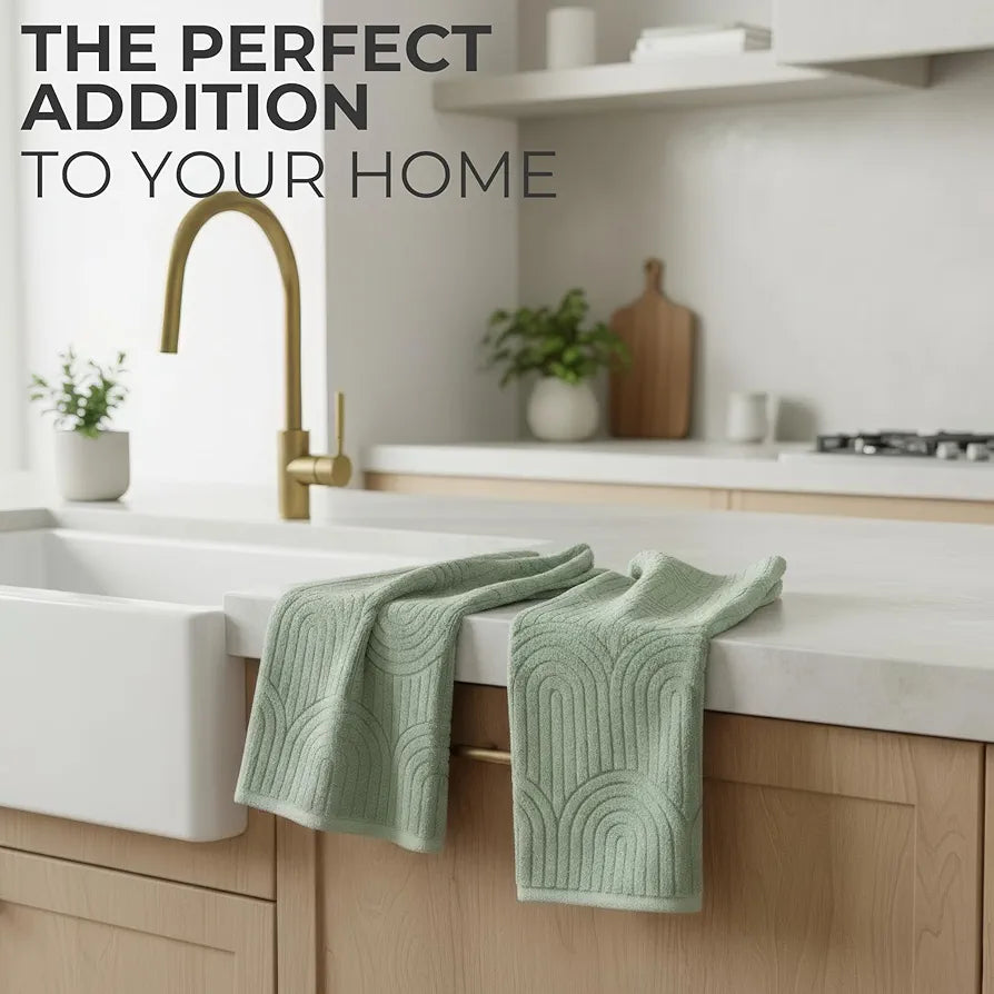 Decorative Cotton Hand Towels, Set of 2