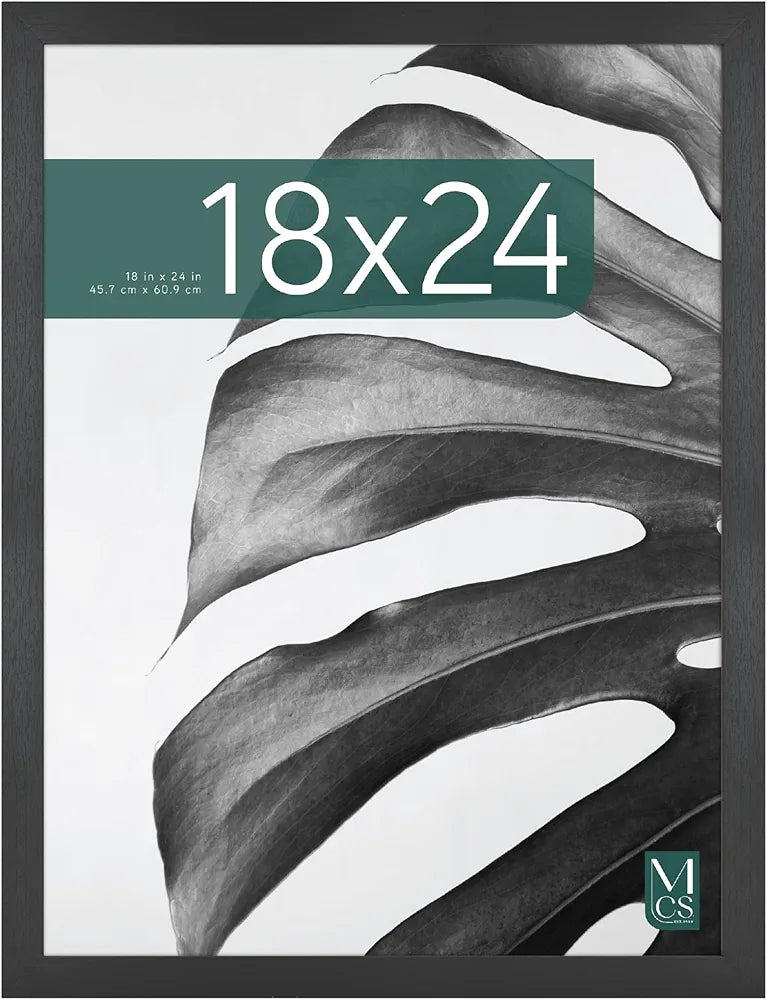 18x24 Black Woodgrain Poster Frame