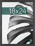 18x24 Black Woodgrain Poster Frame