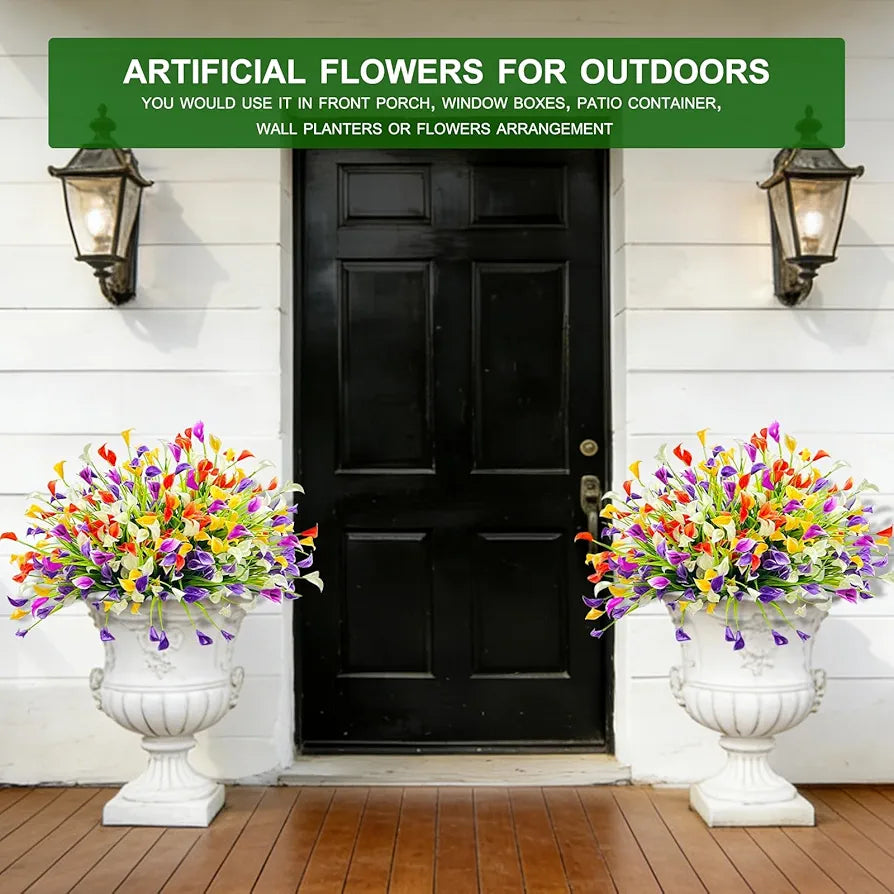 20-Bundle UV-Resistant Artificial Calla Lilies