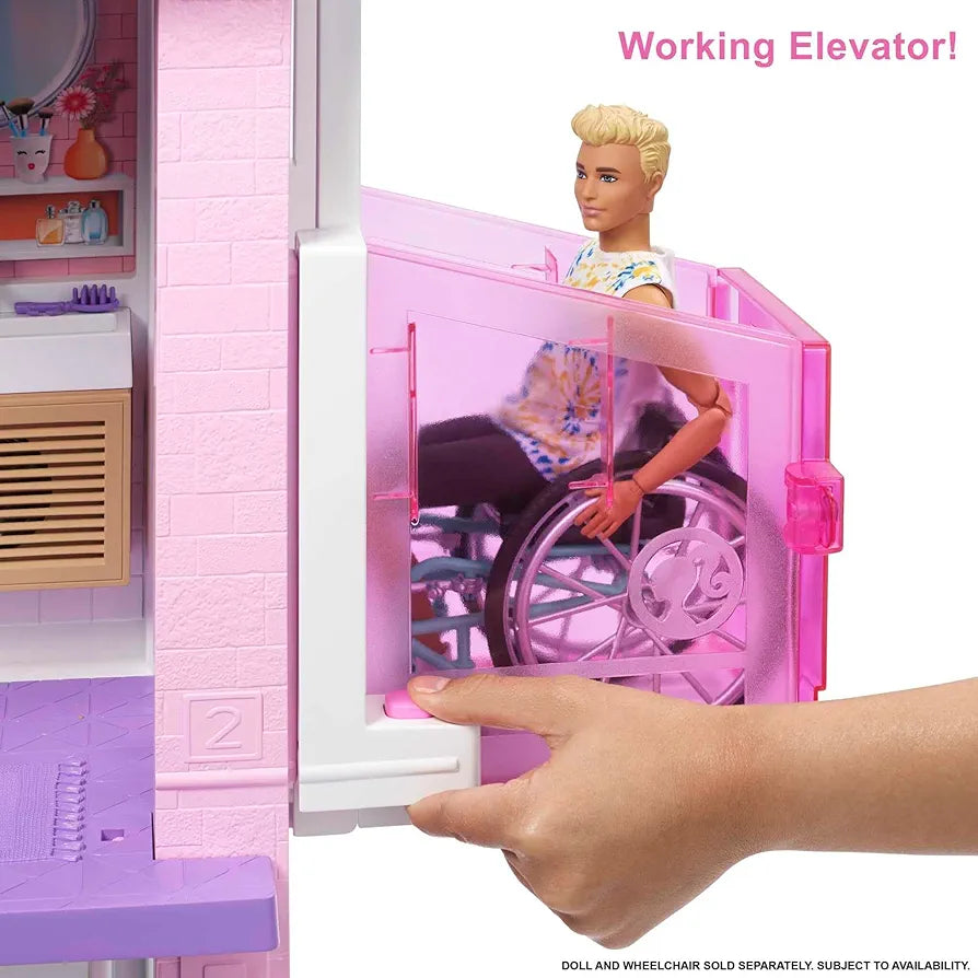 Barbie Dreamhouse Dollhouse With Accessories And Elevator
