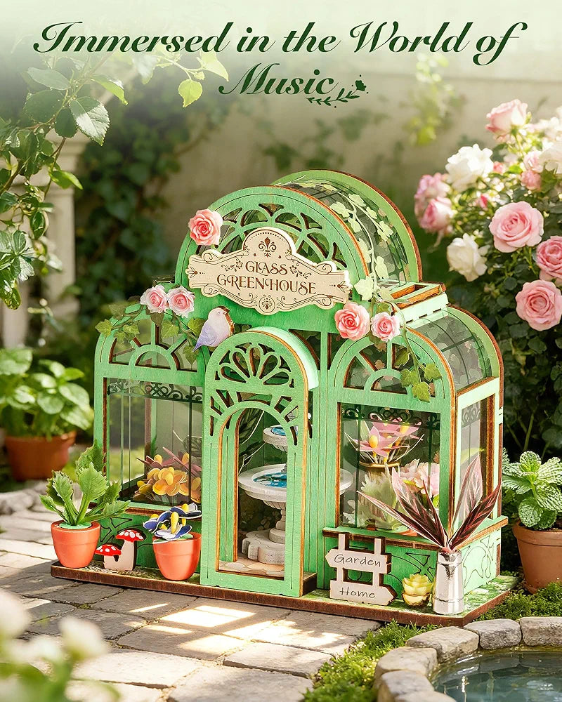 Rolife Miniature House Kit Wooden Model Building Set For Adults