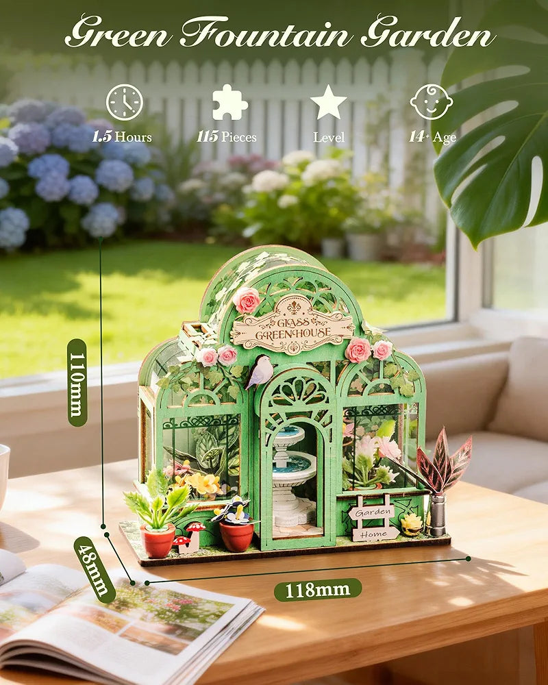 Rolife Miniature House Kit Wooden Model Building Set For Adults