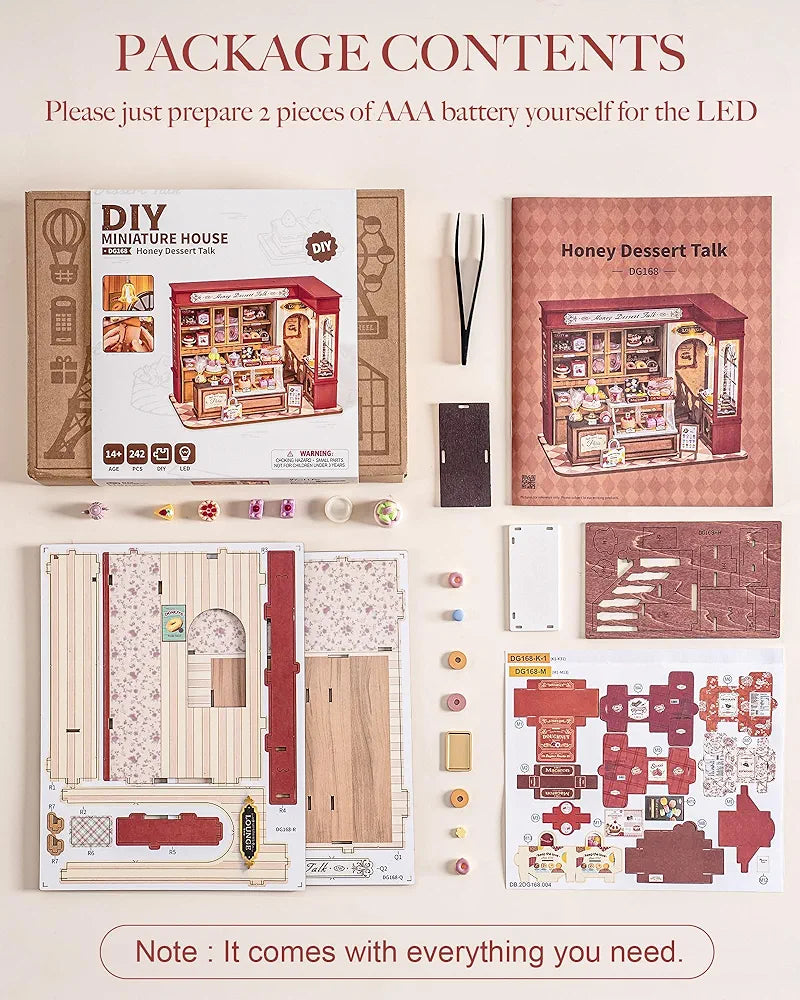 Rolife Honey Dessert Miniature House Kit DIY Model