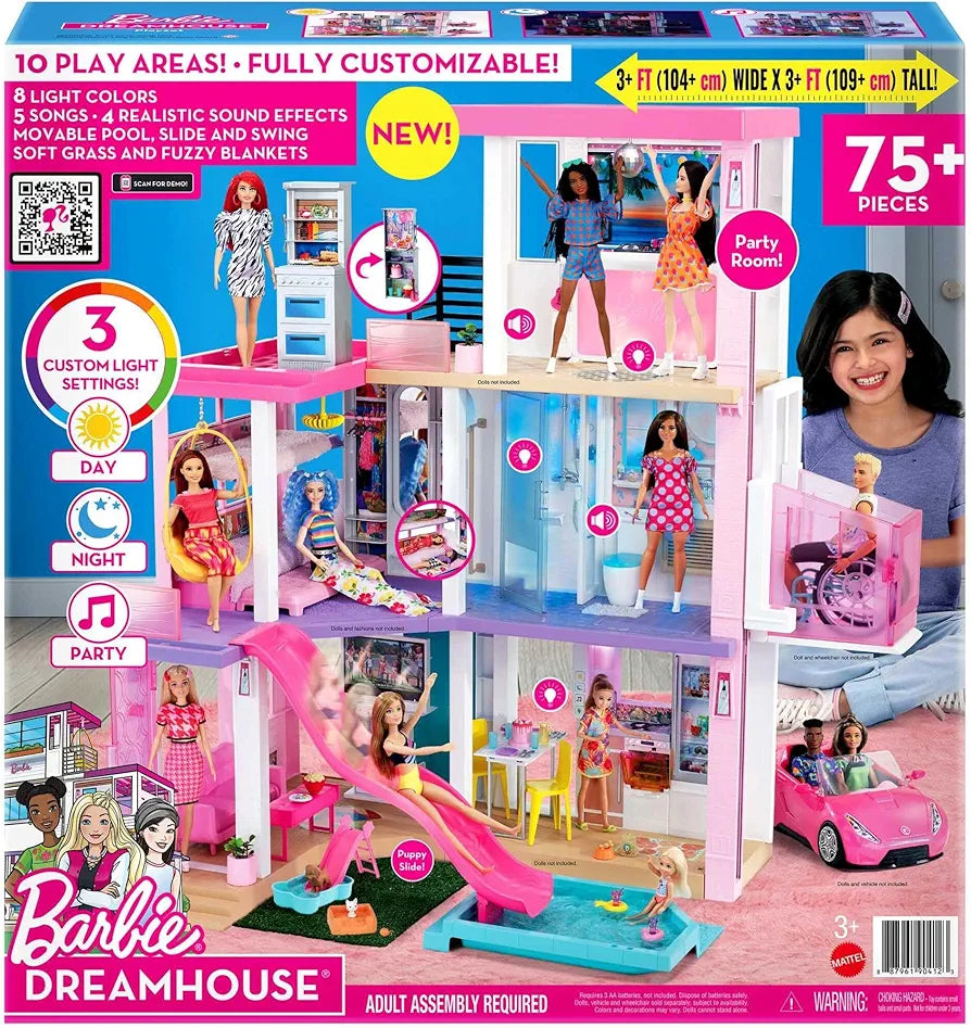 Barbie Dreamhouse Dollhouse With Accessories And Elevator
